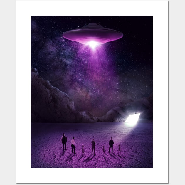 UFO Test Flight Wall Art by Groom Lake Studios